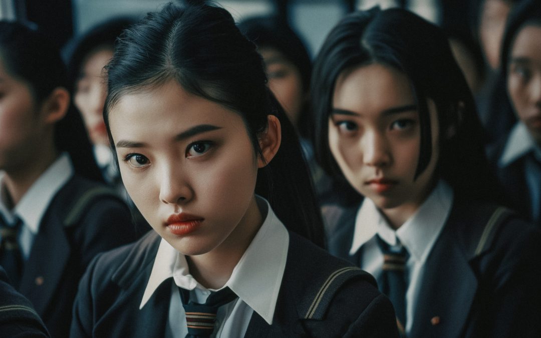 Ai midjourney + chatgpt creation photorealistic asian students by Edwin Tan