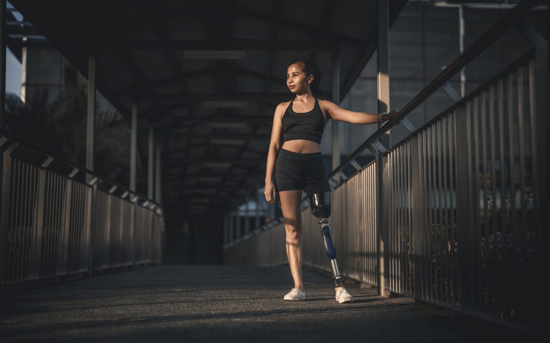 athlete with disability artificial leg