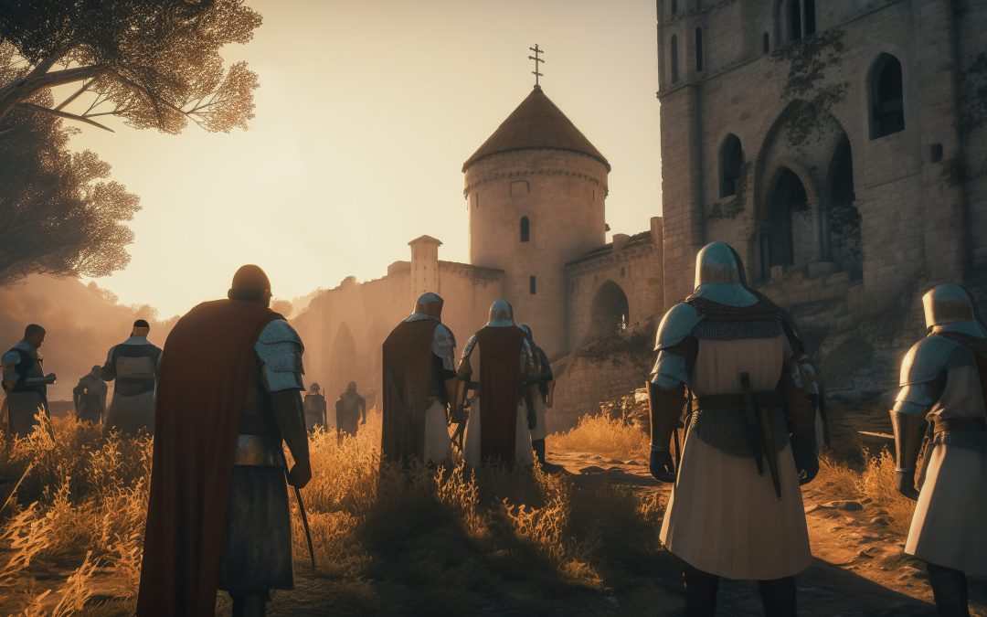 midjourney v5 ai creation templars defending